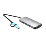 i-tec Nano Dock Thunderbolt 4 Docking Station με HDMI 4K PD Ethernet και συνδεση 3 Οθονών Ασημί CANANOTDOCKPD