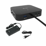 i-tec USB-C Docking Station με HDMI/DisplayPort 4K PD Ethernet και σύνδεση 2 Οθονών Μαύρο (C31HDMIDPDOCKPD100) - Image 2