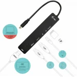 i-tec USB-C Docking Station με HDMI 4K PD Μαύρο (C31TRAVELEASYDOCKPD) - Image 4