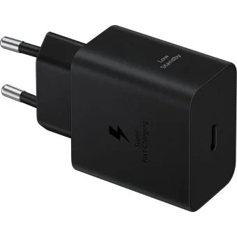 Samsung Φορτιστής Χωρίς Καλώδιο με Θύρα USB-C 45W Power Delivery / Quick Charge 2.0 Μαύρος (EP-T4511NBEGEU)