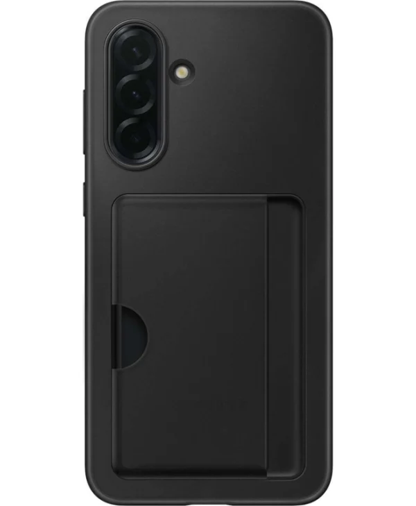 Samsung Back Cover Σιλικόνης με Υποδοχή για Κάρτες Μαύρο (Samsung A36, Samsung) EF-OA366TBEGWW