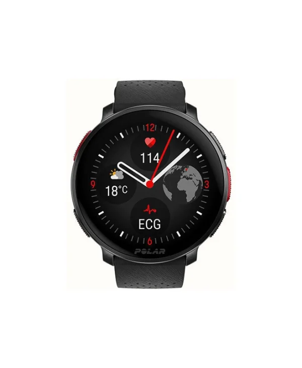 Polar Vantage V3 Aluminium 47mm Αδιάβροχο Smartwatch με Παλμογράφο (S/L Black Rubber Strap) 900108890