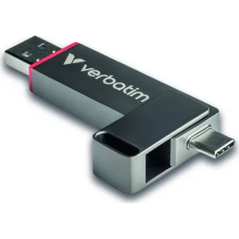 Verbatim 512GB USB 2.0 Stick με σύνδεση USB-A & USB-C Ασημί 32042
