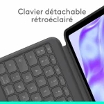 Κάλυμμα Tablet Logitech Ipad Pro Μαύρο Γκρι Γραφίτης Azerty Qwerty Qwerty Us 920-012663 - Image 3