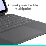 Κάλυμμα Tablet Logitech Ipad Pro Μαύρο Γκρι Γραφίτης Azerty Qwerty Qwerty Us 920-012663 - Image 4