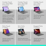 Κάλυμμα Tablet Logitech Ipad Pro Μαύρο Γκρι Γραφίτης Azerty Qwerty Qwerty Us 920-012663 - Image 6