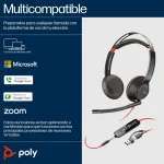 Poly Blackwire 5220 On Ear Multimedia Ακουστικά με μικρόφωνο και σύνδεση USB-C 93S88AA - Image 4