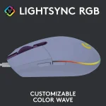 Logitech G203 LightSync RGB Gaming Ποντίκι 8000 DPI Μωβ 910-005853 - Image 6