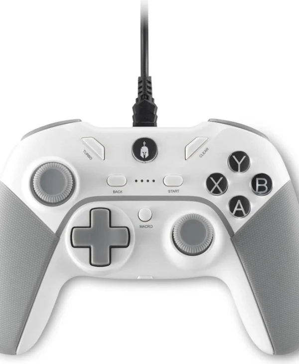 Spartan Gear Pelekys Ενσύρματο Gamepad για PC / PS3 Λευκό SGWPC01W