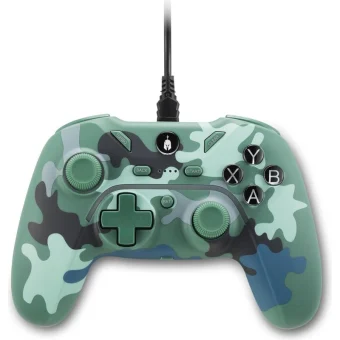 Spartan Gear Pelekys Ενσύρματο Gamepad για PC / PS3 Green Camo SGWPC01GC