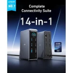 Anker USB-C Docking Station με HDMI 4K PD Ethernet και σύνδεση 2 Οθονών Μαύρο (A83B63A1) - Image 4