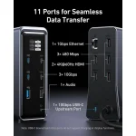 Anker USB-C Docking Station με HDMI 4K PD Ethernet και σύνδεση 2 Οθονών Μαύρο (A83B63A1) - Image 5