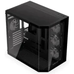 Krux Empero Gaming Midi Tower Κουτί Υπολογιστή με Πλαϊνό Παράθυρο και ARGB Φωτισμό Μαύρο KRXD010 - Image 3
