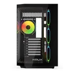Krux Empero Gaming Midi Tower Κουτί Υπολογιστή με Πλαϊνό Παράθυρο και ARGB Φωτισμό Μαύρο KRXD010 - Image 6