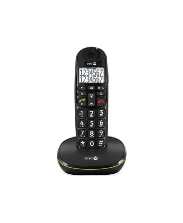 Doro PhoneEasy 110 Ασύρματο Τηλέφωνο Μαύρο 380105