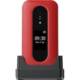 Doro Leva L30 Single SIM Κινητό με Κουμπιά Red White 380591