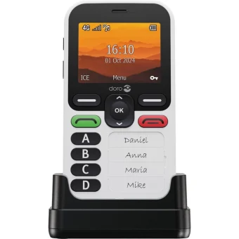 Doro Leva X10 Single SIM Κινητό με Μεγάλα Κουμπιά Λευκό 380575