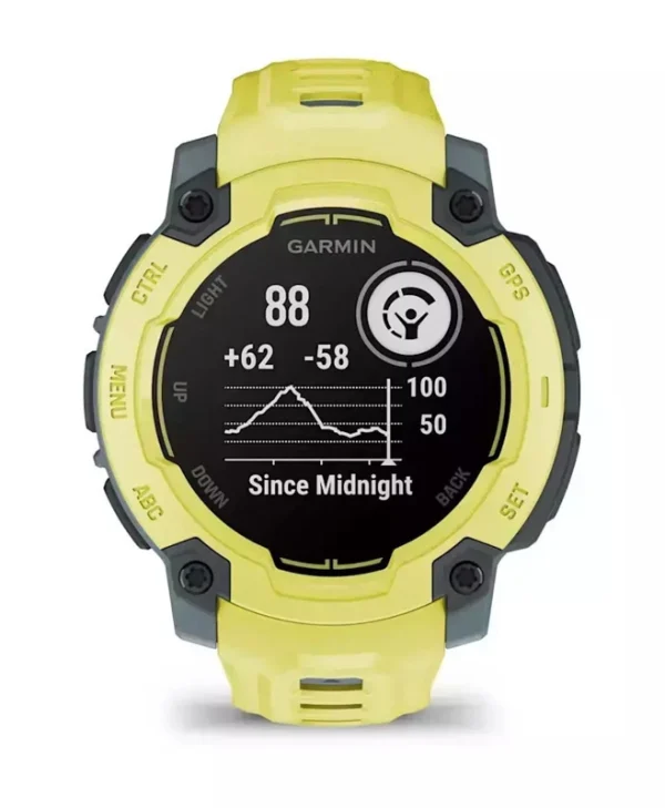 Garmin Instinct E 45mm Αδιάβροχο Smartwatch με Παλμογράφο (Electric Lime with Electric Lime Band) 010-02933-01