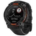 Garmin Instinct 3 Solar Aluminium 45mm Αδιάβροχο Smartwatch με Παλμογράφο (Black with Black Band) 010-02934-00 - Image 3