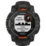 Garmin Instinct 3 Solar Aluminium 45mm Αδιάβροχο Smartwatch με Παλμογράφο (Black with Black Band) 010-02934-00 - Image 4