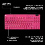 Logitech Pro X TKL Rapid Gaming Πληκτρολόγιο Tenkeyless με GX Red διακόπτες και RGB φωτισμό (Αγγλικό US) Magenta 920-013253 - Image 4
