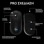 Logitech G Pro 2 Lightspeed Ασύρματο RGB Gaming Ποντίκι 44000 DPI Μαύρο 910-007295 - Image 2