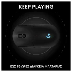 Logitech G Pro 2 Lightspeed Ασύρματο RGB Gaming Ποντίκι 44000 DPI Μαύρο 910-007295 - Image 3