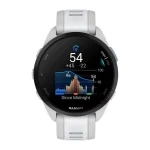 Garmin Forerunner 165 43mm Αδιάβροχο Smartwatch με Παλμογράφο (Mist Gray/Whitestone) 010-02863-21