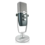 AKG Ara Πυκνωτικό Μικρόφωνο Επιτραπέζιο για Φωνητικά σε Ασημί Χρώμα AKG ARA -