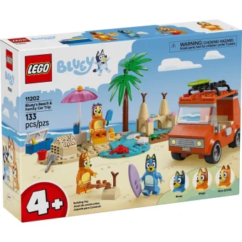 LEGO Τουβλάκια Bluey's Beach & Family Car Trip για 4+ ετών Ετών 133τμχ 11202