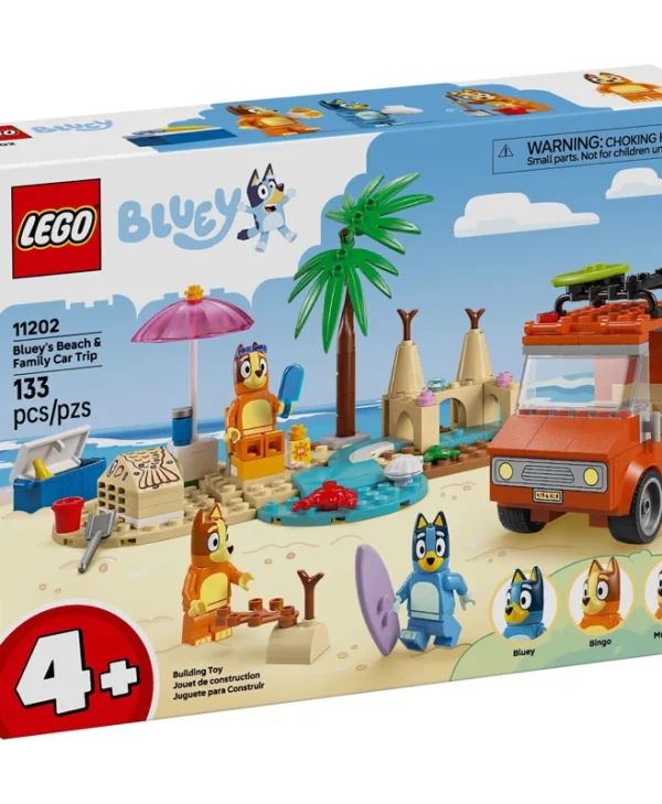 LEGO Τουβλάκια Bluey's Beach & Family Car Trip για 4+ ετών Ετών 133τμχ 11202