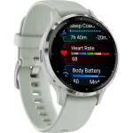 Garmin Venu 3S Stainless Steel 41mm Αδιάβροχο Smartwatch με Παλμογράφο (Silver Stainless Steel Bezel with Sage Gray Case and Silicone Band) 010-02785-01 - Image 3