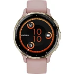 Garmin Venu 3S Stainless Steel 41mm Αδιάβροχο Smartwatch με Παλμογράφο (Soft Gold Stainless Steel Bezel with Dust Rose Case and Silicone Band) 010-02785-03