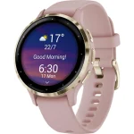 Garmin Venu 3S Stainless Steel 41mm Αδιάβροχο Smartwatch με Παλμογράφο (Soft Gold Stainless Steel Bezel with Dust Rose Case and Silicone Band) 010-02785-03 - Image 2