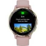 Garmin Venu 3S Stainless Steel 41mm Αδιάβροχο Smartwatch με Παλμογράφο (Soft Gold Stainless Steel Bezel with Dust Rose Case and Silicone Band) 010-02785-03 - Image 4