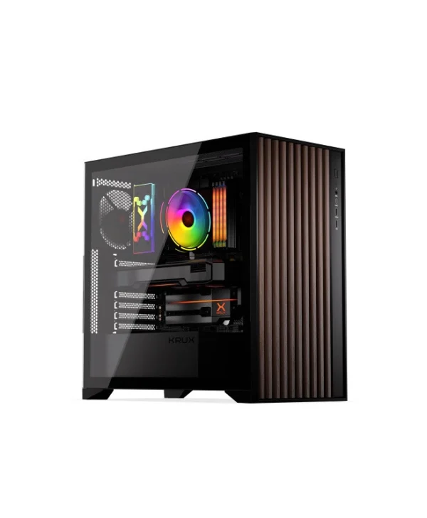 Krux Palum Midi Tower Κουτί Υπολογιστή με Πλαϊνό Παράθυρο Μαύρο KRXD008