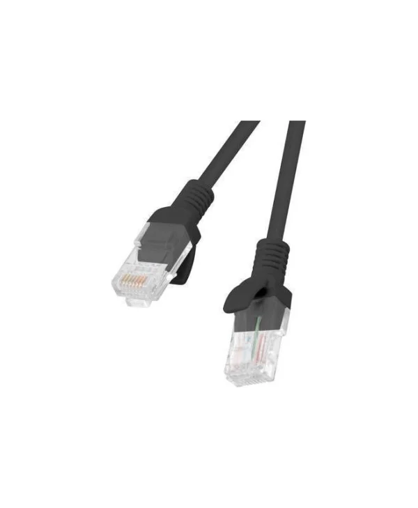 Lanberg U/UTP Cat.5e Καλώδιο Δικτύου Ethernet 0.25m Μαύρο 1τμχ PCU5-10CC-0025-BK
