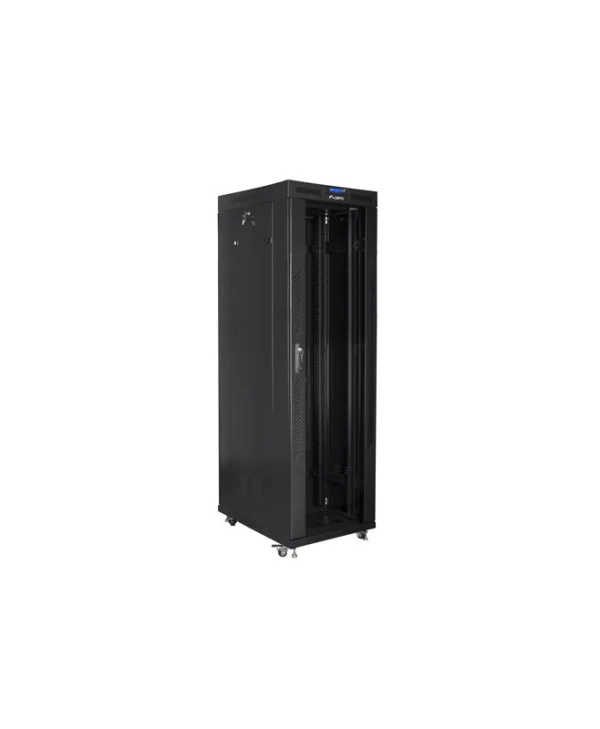 Lanberg Επιδαπέδια Καμπίνα Rack 42U 80x80cm Μαύρο FF01-8842-12BL