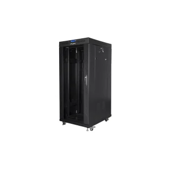 Lanberg Επιδαπέδια Καμπίνα Rack 27U Μαύρο FF01-8227-12BL