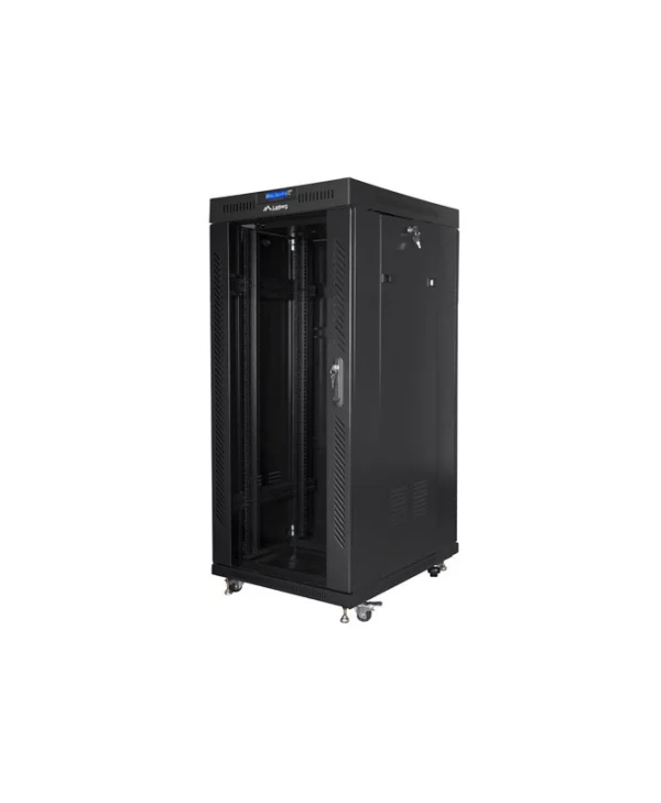Lanberg Επιδαπέδια Καμπίνα Rack 27U Μαύρο FF01-8227-12BL