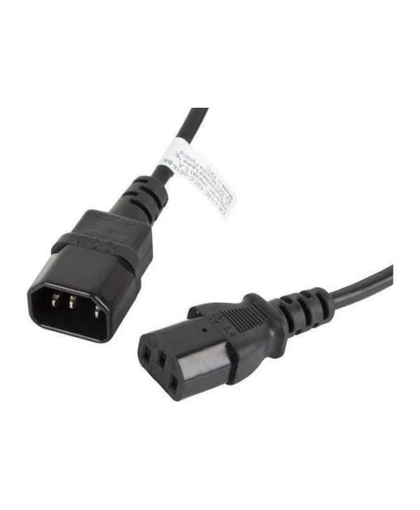 Lanberg IEC C13 - IEC C14 Cable 1.8m Μαύρο CA-C13E-10CC-0018-BK