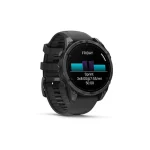 Garmin Fenix 8 Stainless Steel 47mm Αδιάβροχο Smartwatch με Παλμογράφο (Slate Grey With Black Silicone Band) 010-02904-00 - Image 2