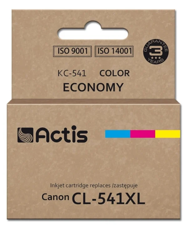 Actis Συμβατό Μελάνι Εκτυπωτή InkJet Canon CL-541XL 18ml Κίτρινο 1τμχ KC-541