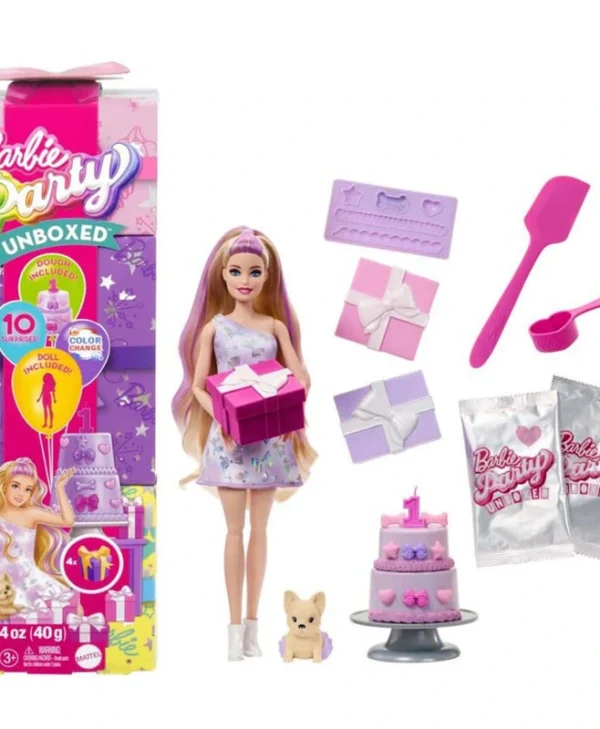 Barbie Party Unboxed Κούκλα για 3+ ετών+ Ετών JFG70