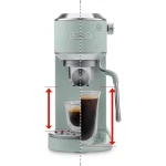 De'Longhi Dedica Duo Μηχανή Espresso 1450W Πίεσης 15bar Πράσινη 0132106345 - Image 5