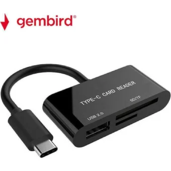 Gembird Card Reader USB 3.1 Type-C για SD UHB-CR3-02