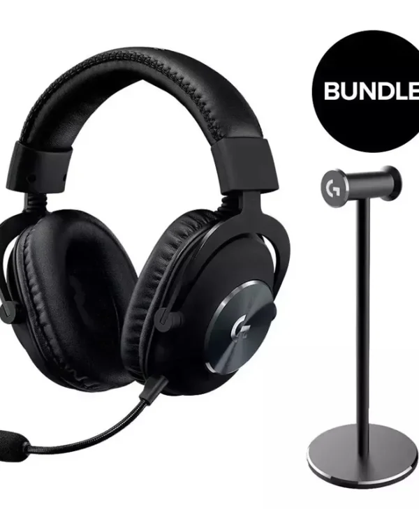 Logitech G Pro X & Premium Headset Stand Over Ear Gaming Headset με σύνδεση USB / 3.5mm 991-000358
