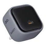 Aukey Φορτιστής Χωρίς Καλώδιο GaN με Θύρα USB-C 30W Power Delivery Γκρι (PA-C1 Comet) 157015 - Image 2