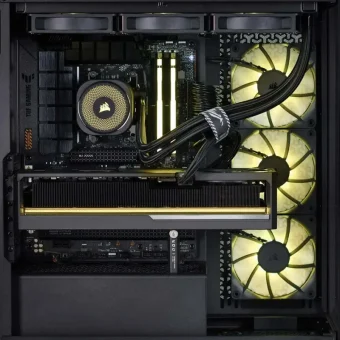 Actina 5901443412229 Gaming Desktop PC (Ryzen 7-9800X3D/64GB DDR5/2TB SSD/GeForce RTX 5090/No OS) Actina iCUE 9800X3D/64B/2TB/RTX5090/1000W