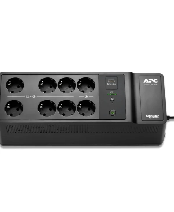 APC Back-UPS 500VA 300W με 8 Schuko Πρίζες BE500G2-GR